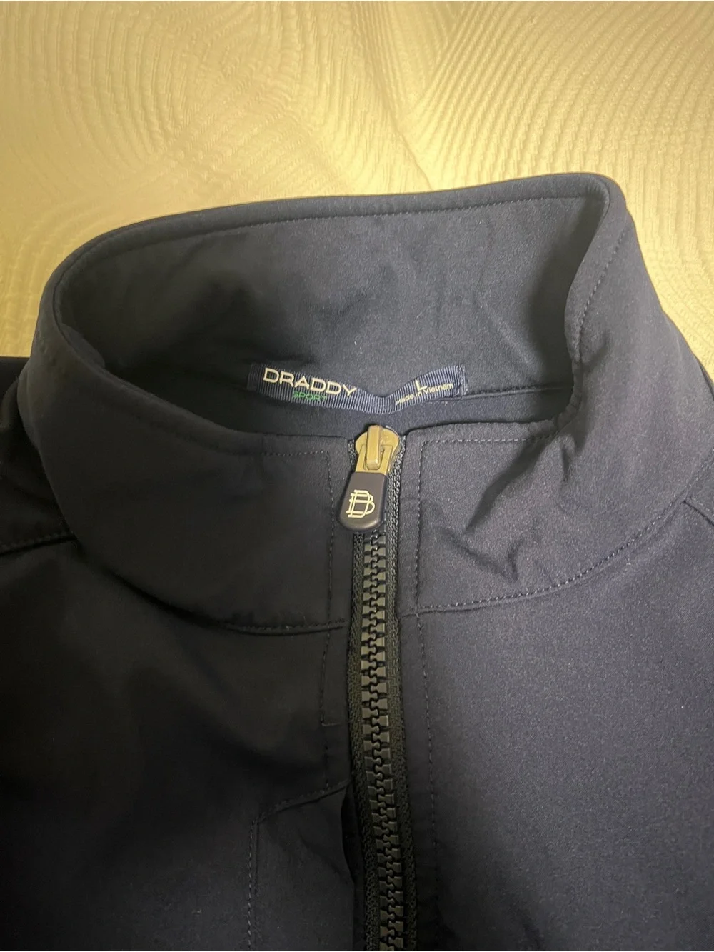 B.Draddy Golf Zipper Vest Navy Glen Arbor Golf Club
